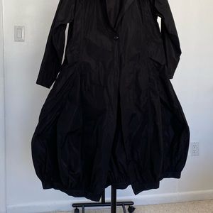 Black raincoat